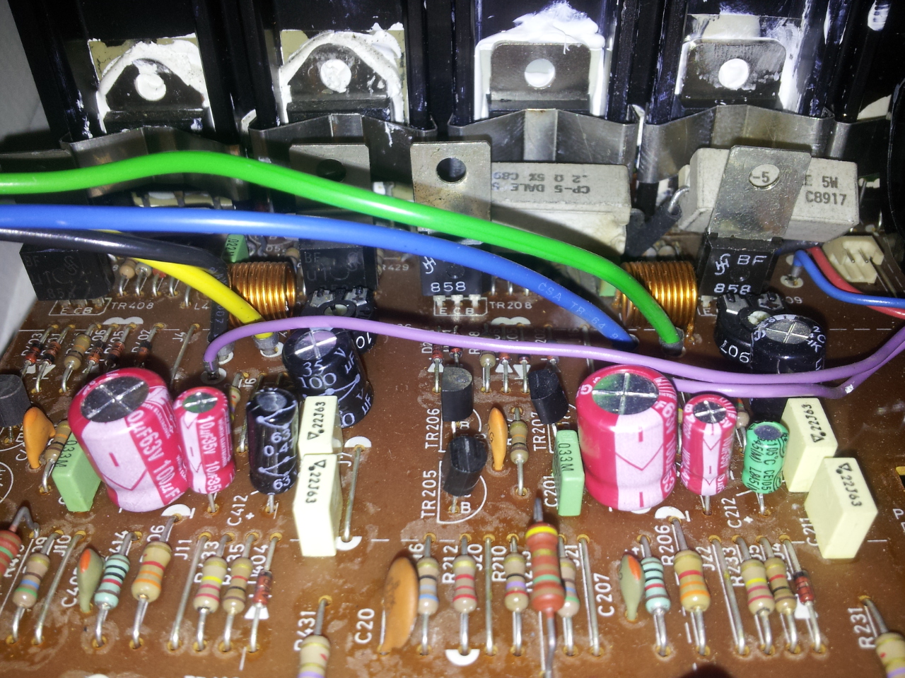 Beomaster 5500 blown power transistors -
